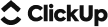 clickup black logo